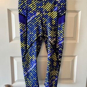 Athleta Stash Pocket Women's XS Purple Capri Activewear Leggings